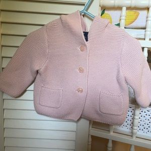 Baby Gap 3-6 Months Pink Knitted Cardigan